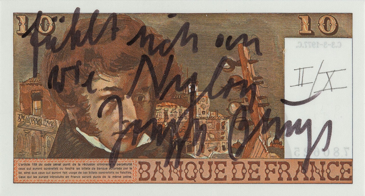 Nylon money. by Joseph Beuys
