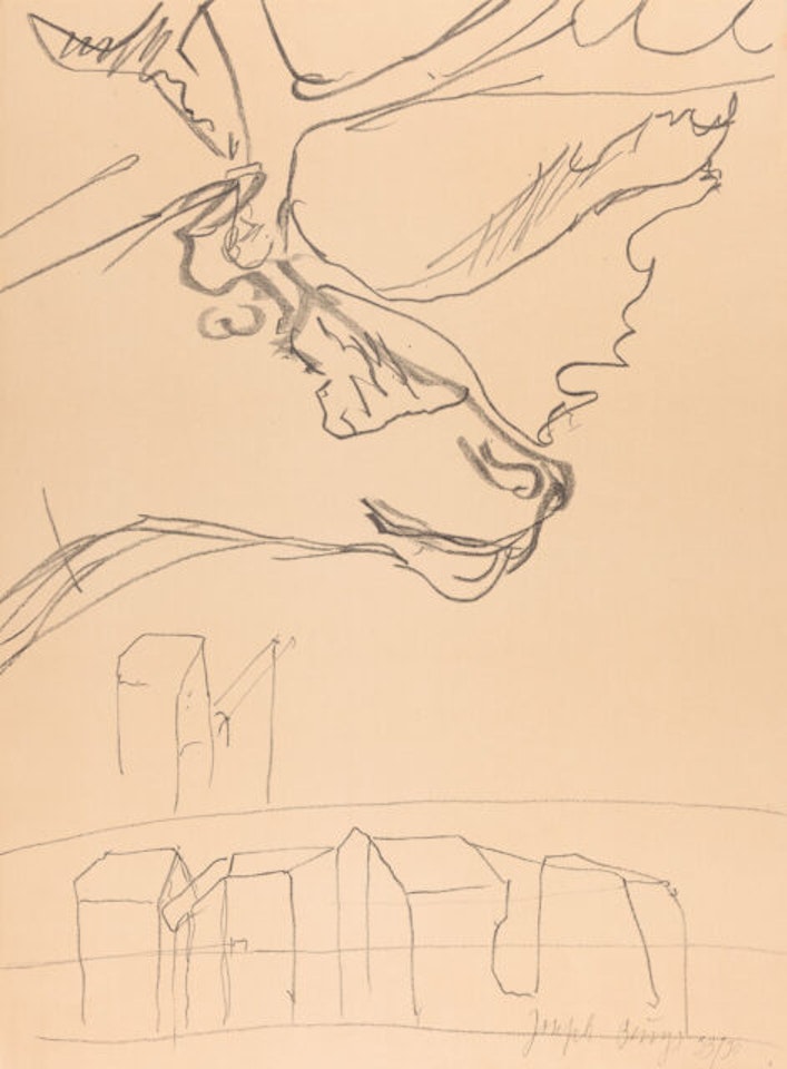 3 sheets x triptych. by Joseph Beuys
