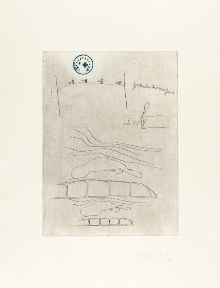 Episode of 21 sheets x Suite circulation time. by Joseph Beuys