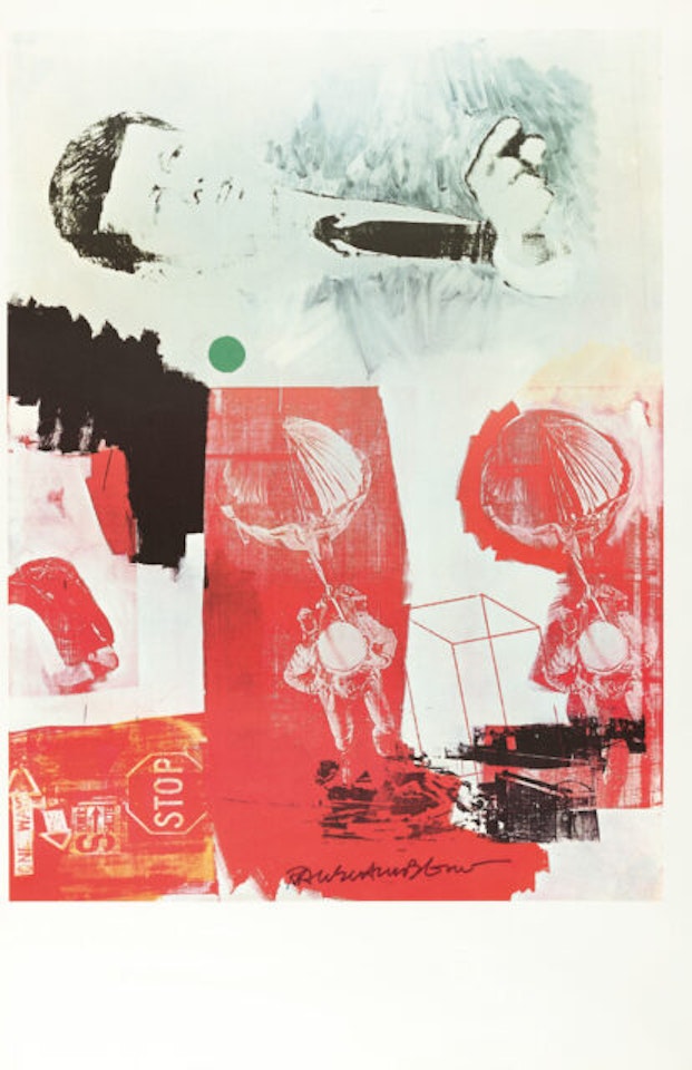 Poster x Quote (J.F.K.). by Robert Rauschenberg