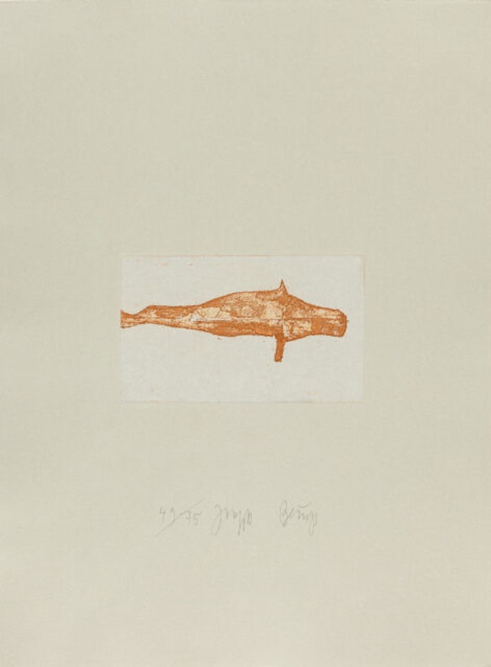 1 sheet from x Suite circulation time x sea angel seal 1. by Joseph Beuys