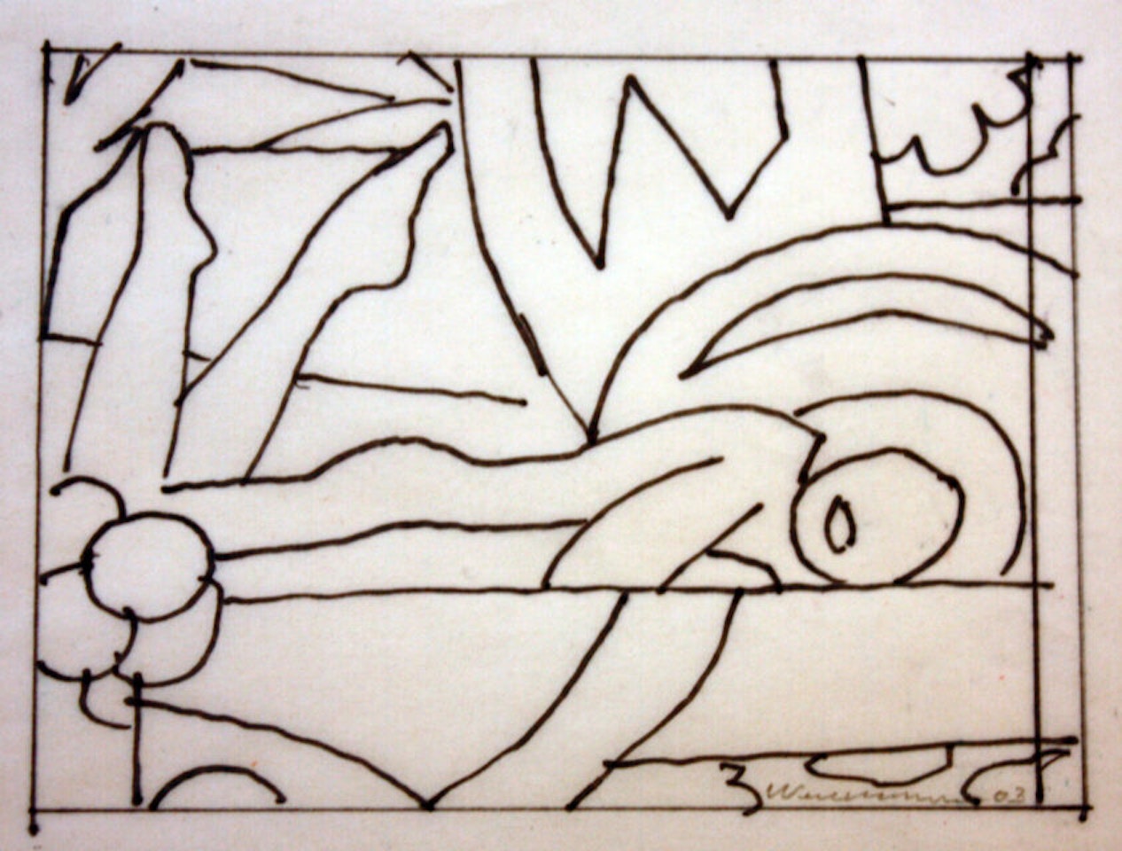 “Study for Sunset Nude (Two Legs Up)”. by Tom Wesselmann