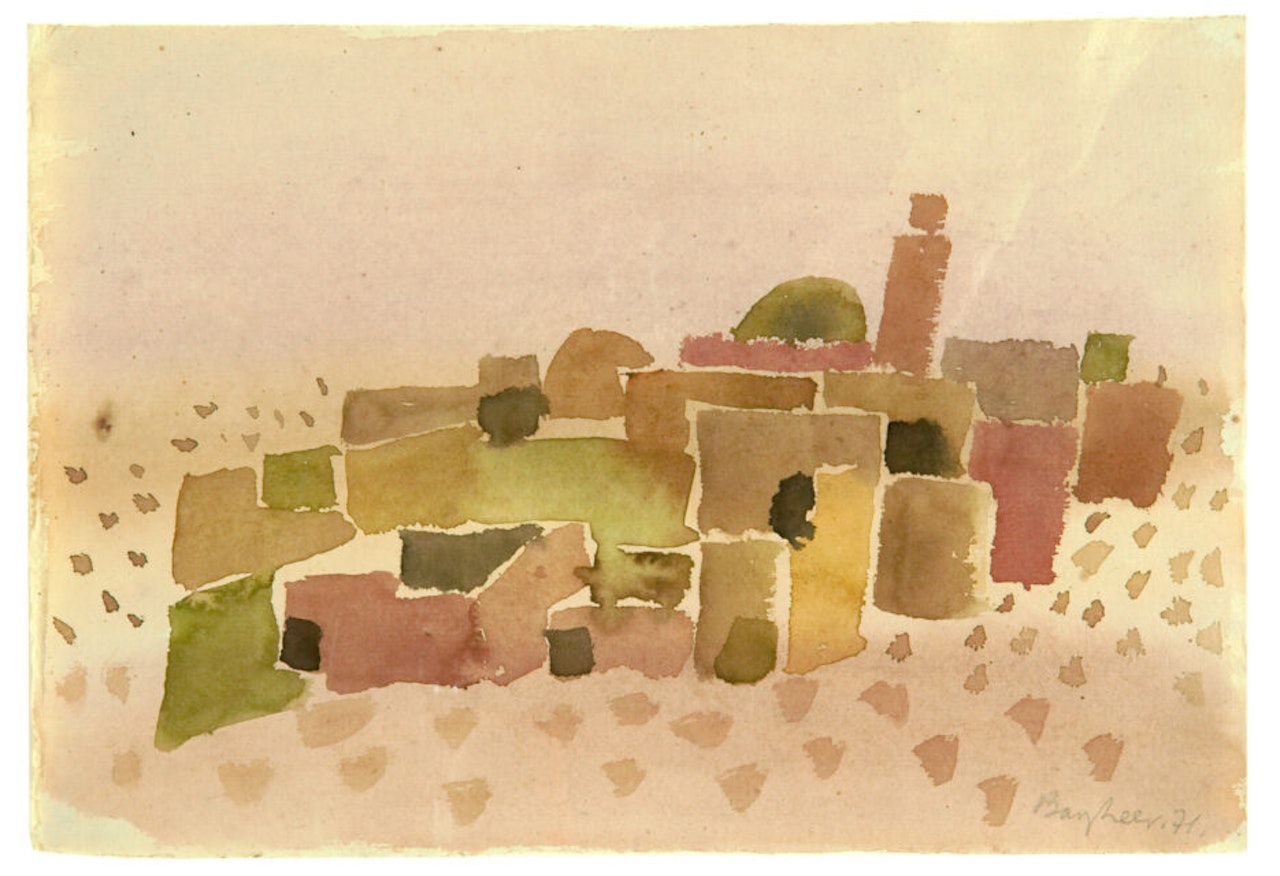 Recto: oasis “Tozeur” - verso: “Vineyards”. by Eduard Bargheer