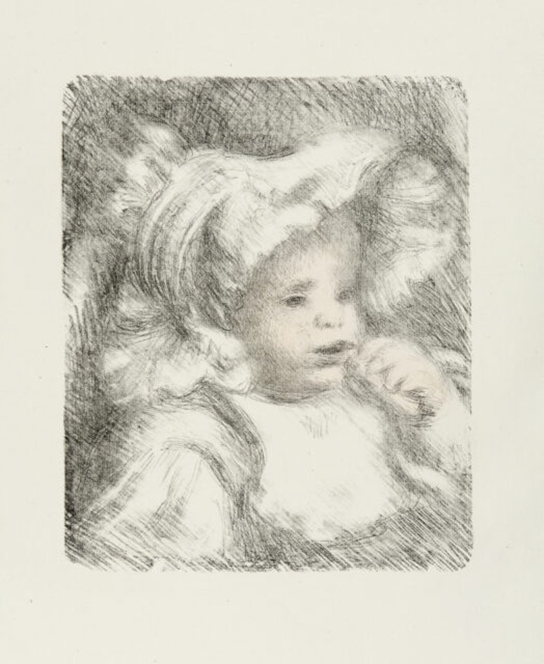 L"enfant au biscuit. by Pierre-Auguste Renoir