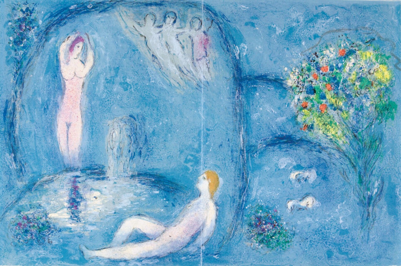 La Caverne des Nymphes by Marc Chagall