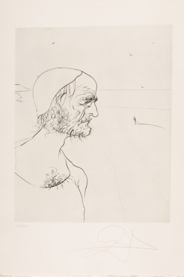 Figueras; Series of 6 sheets: “The old man and the sea.” by Salvador Dali