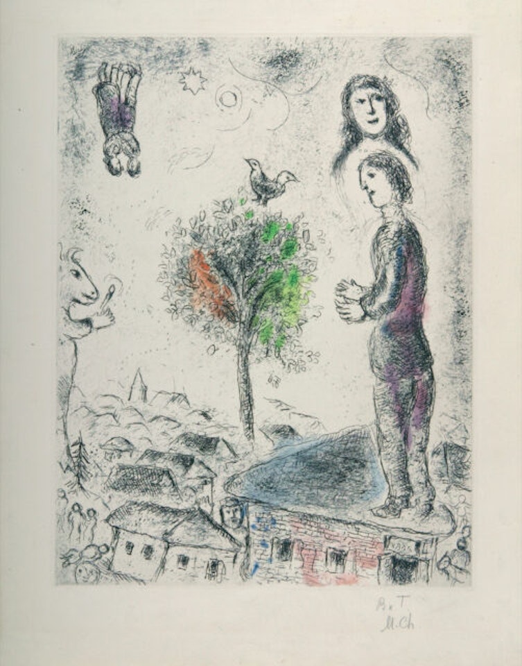From Louis Aragon: “Celui qui dit des choses sans rien dire”. by Marc Chagall