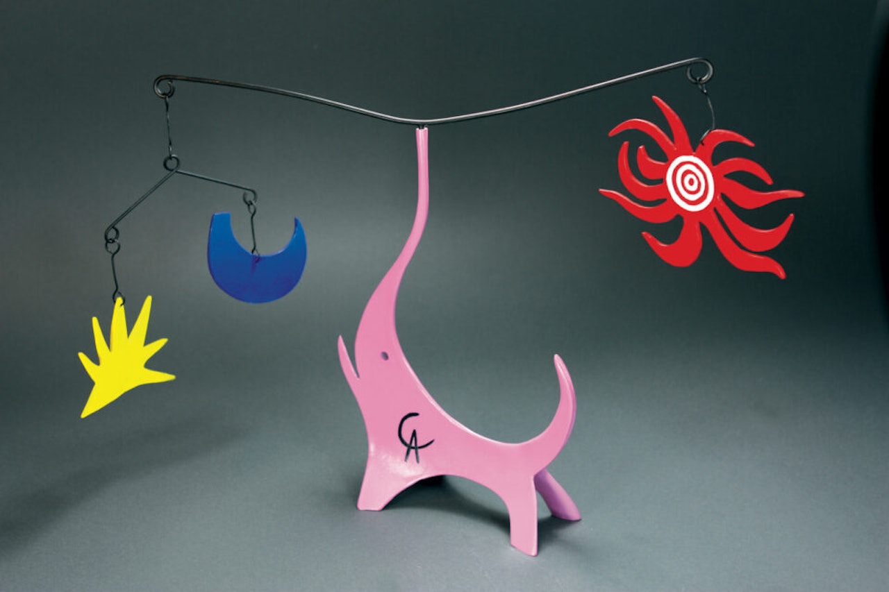 Pink elephant. by Alexander Calder