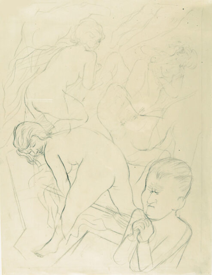 Witches" Sabbath with self-portrait. by George Grosz