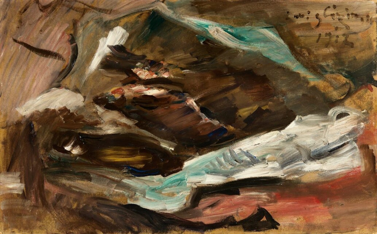 Still life with fish. by Lovis Corinth