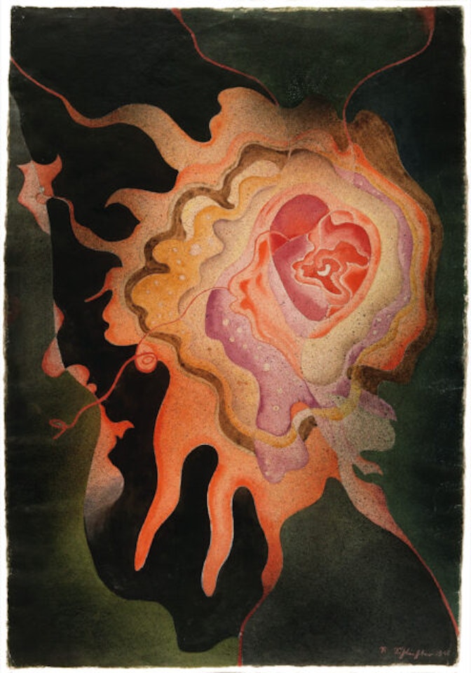 "Flaming heart". by Rudolf Schlichter