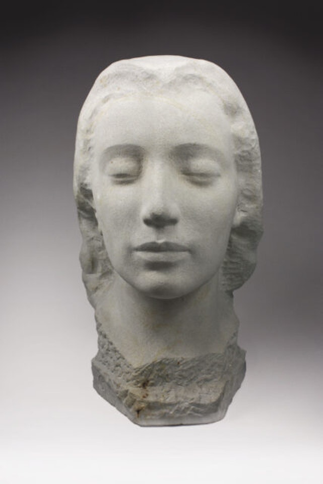 Woman"s head (dreaming). by Georg Kolbe