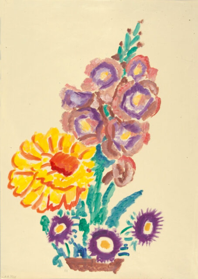 Cheerful flower picture. by Gabriele Münter