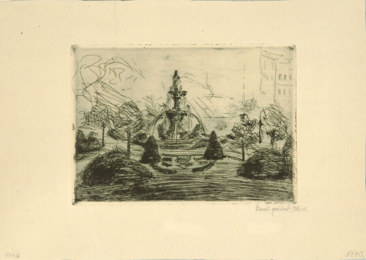 Brunnenplatz (The Lützowplatz in Berlin) by Emil Nolde
