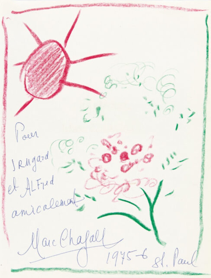 Soleil rouge. by Marc Chagall