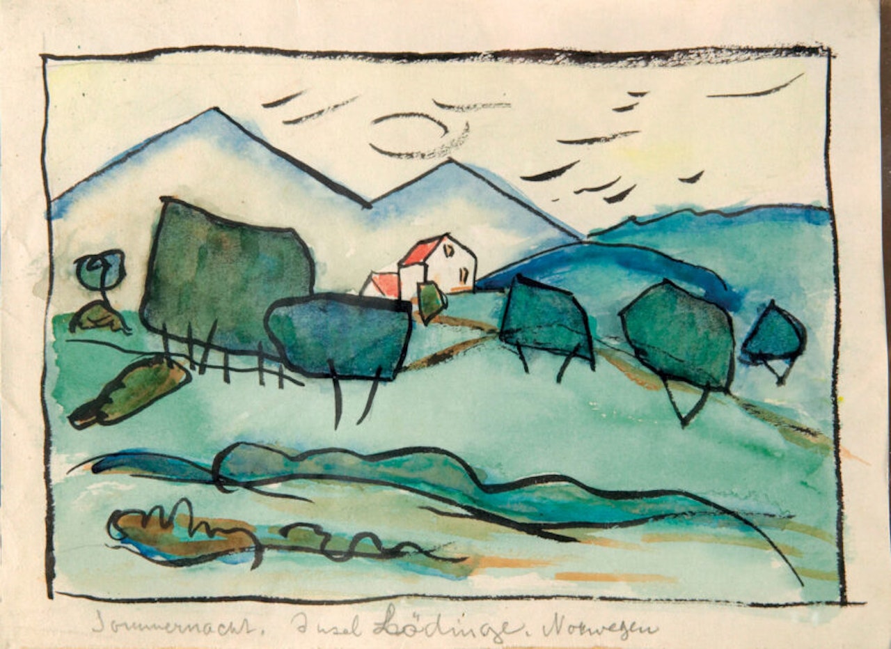 “Summer night. Lödinge Island. Norway." by Gabriele Münter