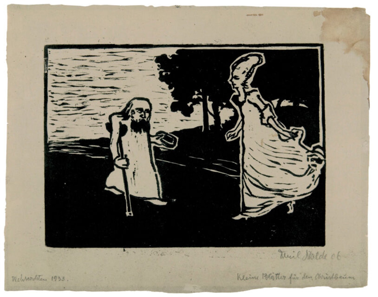 Princess and beggar. by Emil Nolde