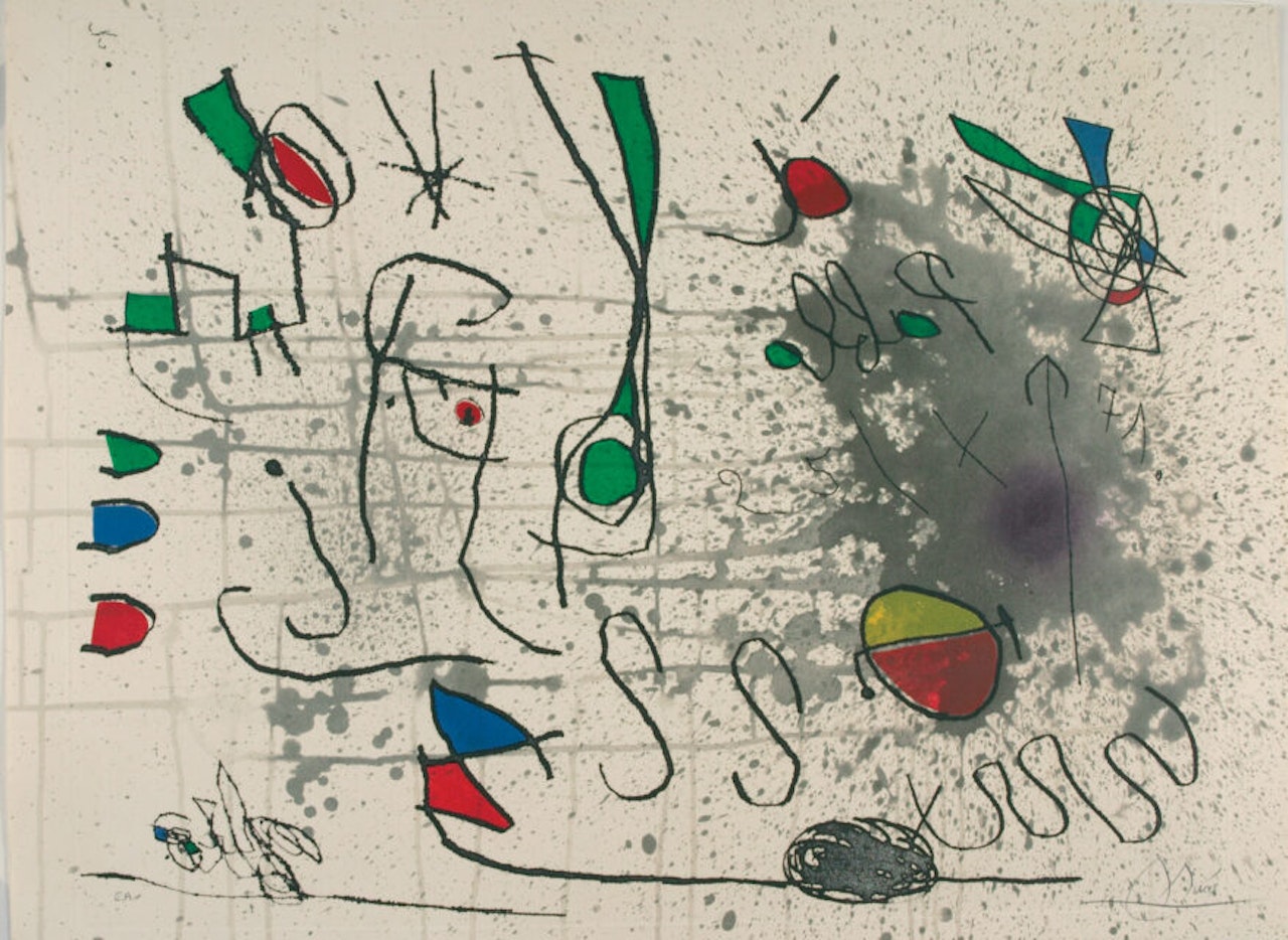 Homage to Picasso. by Joan Miró