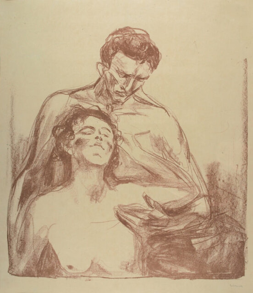 Two humans by Edvard Munch