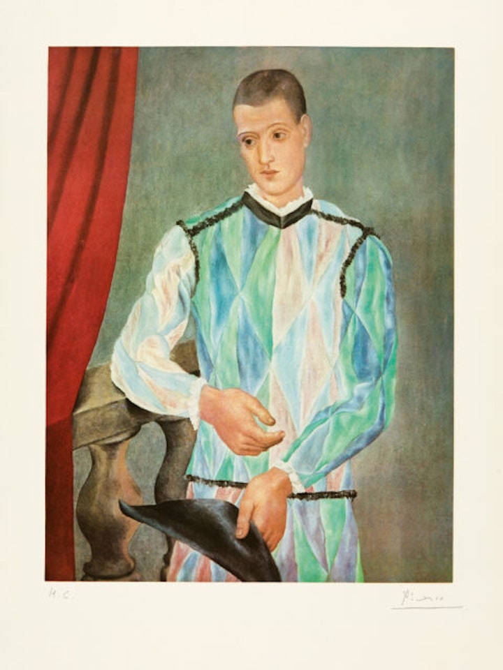 Harlequin by Pablo Picasso