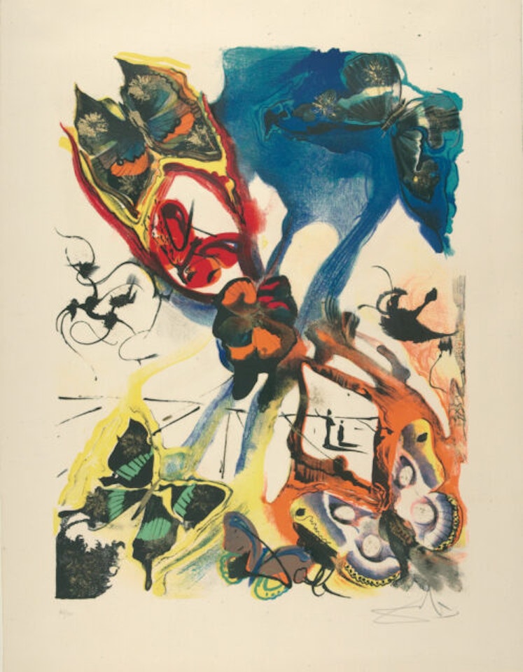 Figueras; Les Bouches (Papillons surréalistes) by Salvador Dali
