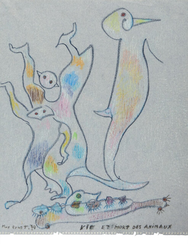 “Vie et Mort des Animaux”. by Max Ernst