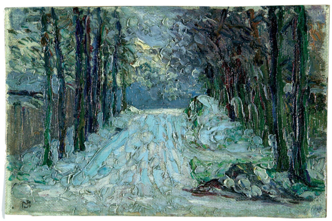 “Winter street in Sèvres”. by Gabriele Münter