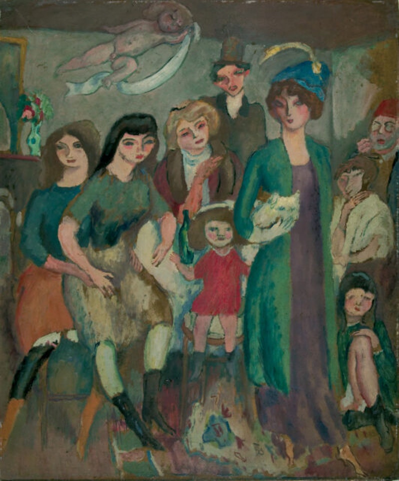 “La famille turque” (Neuf personnages avec amour) by Jules Pascin