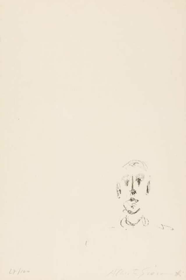 Tête d"homme. by Alberto Giacometti