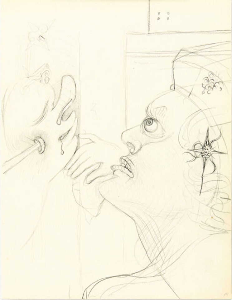 Profile d"Men with an Etoile by Salvador Dali