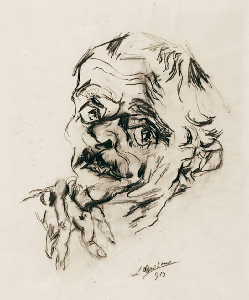 Self-portrait. by Ludwig Meidner