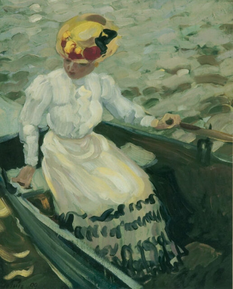 On the shore. by Leo Putz