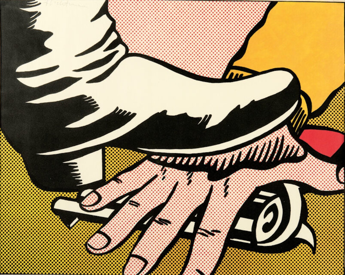 Foot and hand. by Roy Lichtenstein