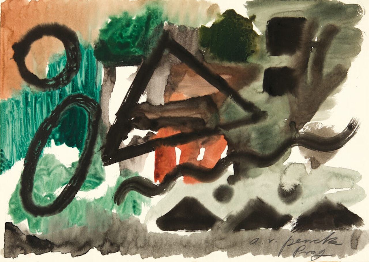 "Prague". by A.R. Penck