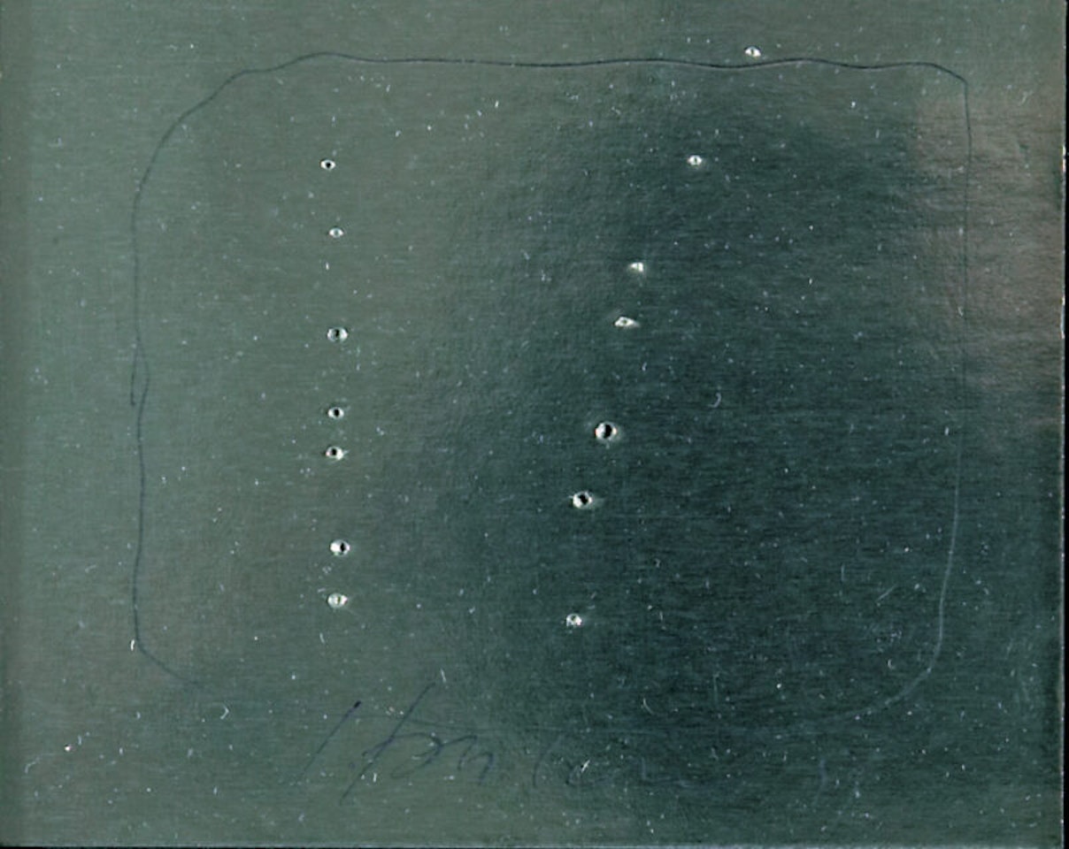 Untitled (Concetto spaziale) by Lucio Fontana