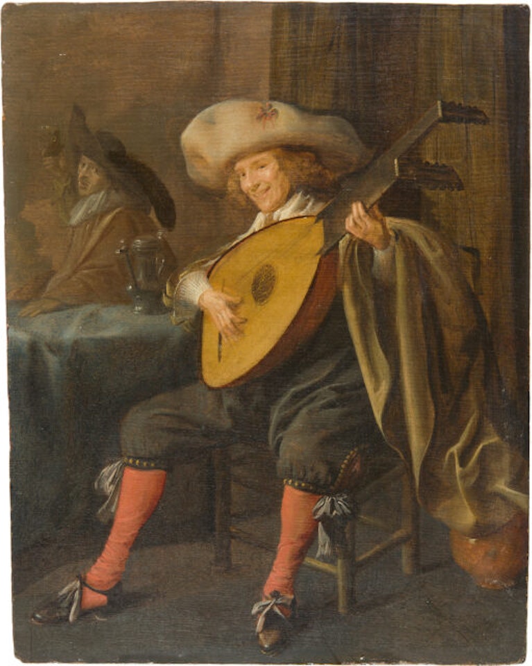 A lute player by Jan Miense Molenaer