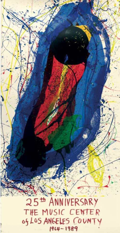 Untitled (25th Anniversary The Music Center of Los Angeles County 1964-1989) by Sam Francis