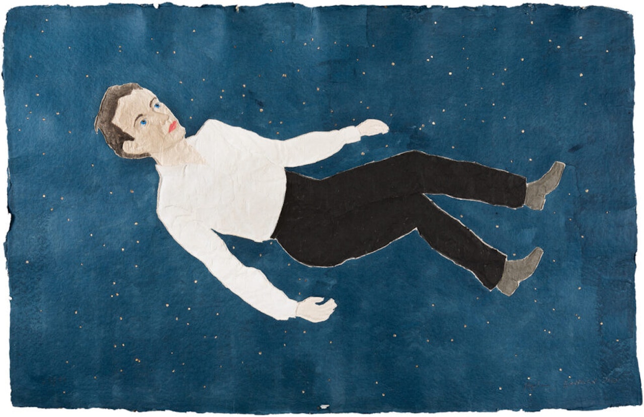 Floating man. by Stephan Balkenhol