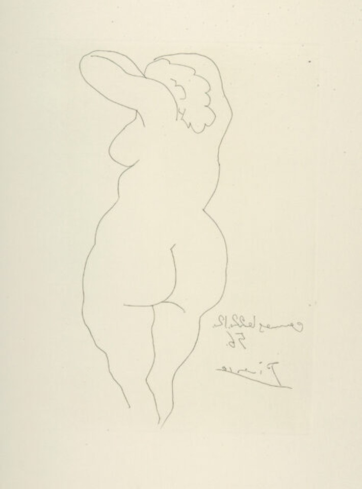 Femme vue de Dos. by Pablo Picasso