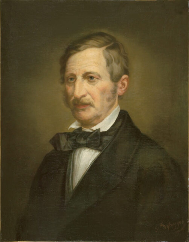Portrait of Prof. Joseph Knabl. by Franz von Defregger