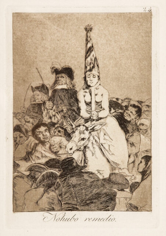 9 sheets the episode: Los Caprichos. by Francisco José de Goya