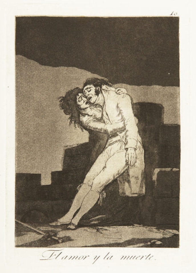 4 sheets the episode: Los Caprichos. by Francisco José de Goya