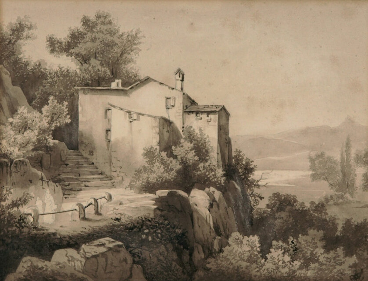 Farmhouse near Sassenage near Grenoble by Alexandre Calame