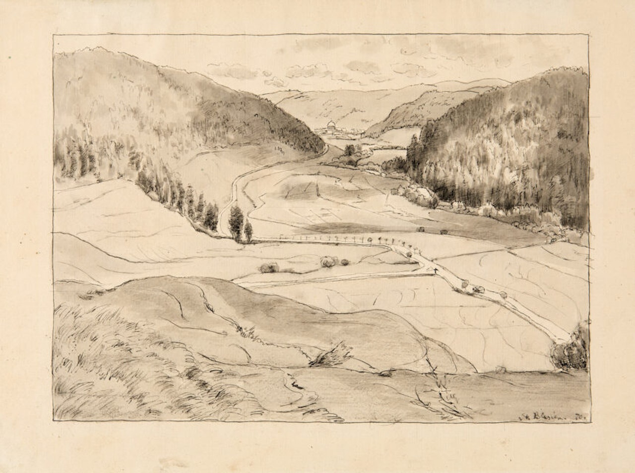 Valley near St. Blasien by Hans Thoma