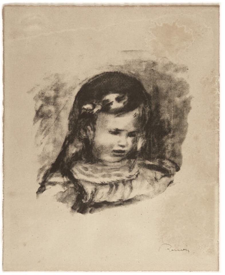 Claude Renoir, la tête baissée by Pierre-Auguste Renoir