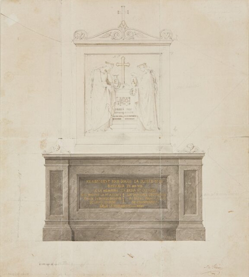 Design for a tomb for two members of the house by Leo von Klenze