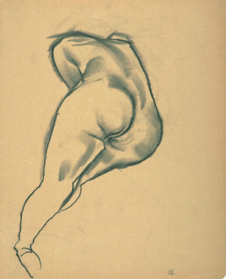 Female nude. by George Grosz