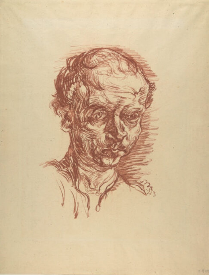 Self-Portrait. by Ludwig Meidner