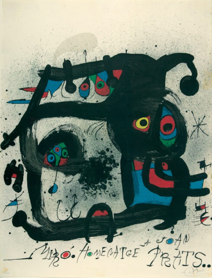 Homage to Joan Prats. by Joan Miró