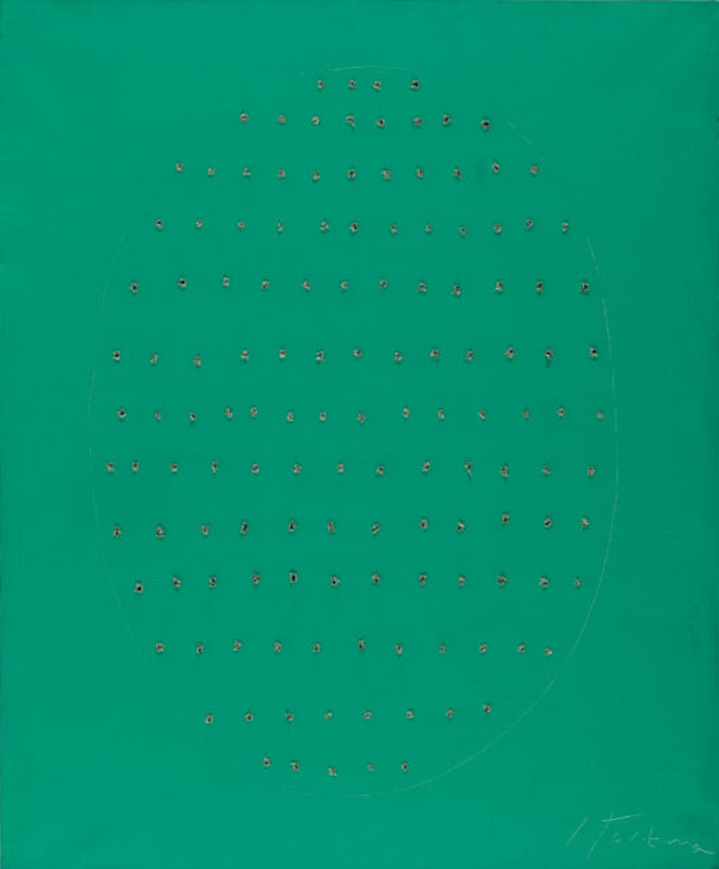 “Concetto Spaziale” (68 B 13) by Lucio Fontana